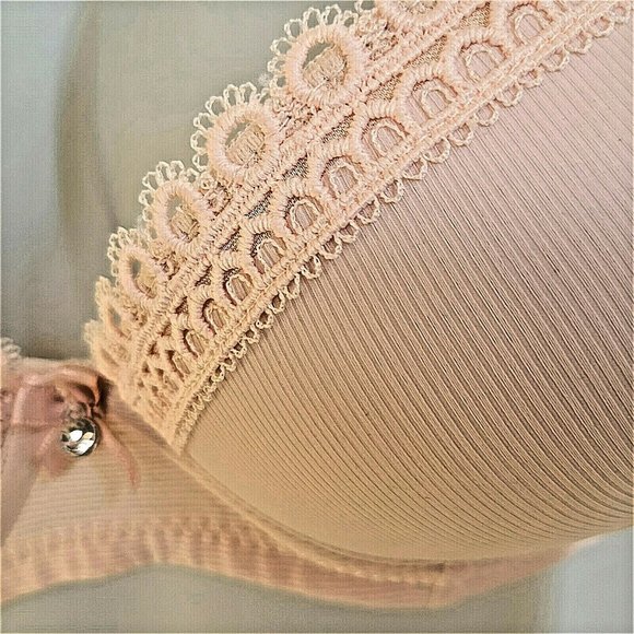 3/$20 38B Push-up Bra Premium Quality Padded Underwire Convertible Beige NWT - Picture 4 of 12